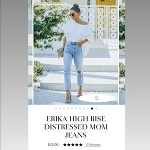 NWT Vici Erika High Rise Distressed Mom Jeans Sz 25